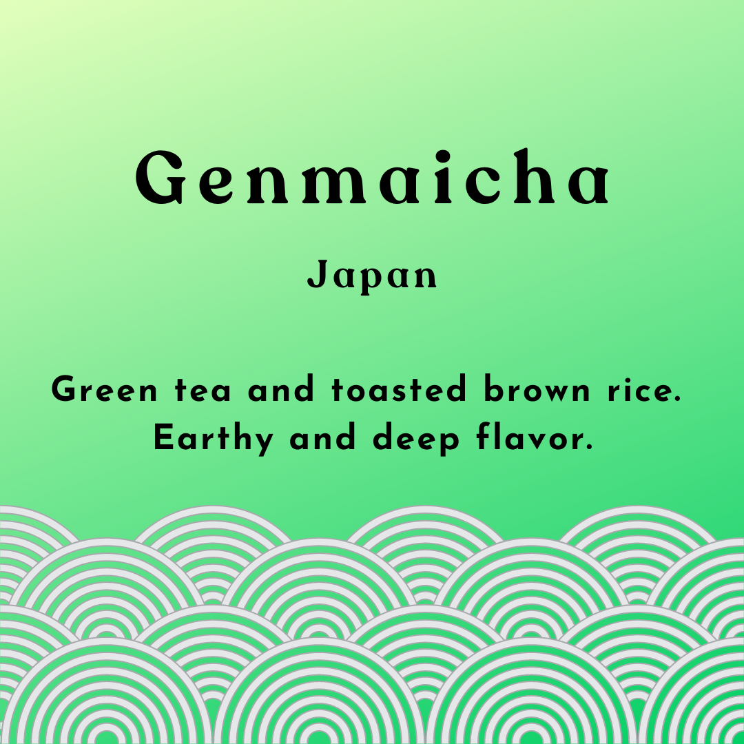 Genmaicha tea sign