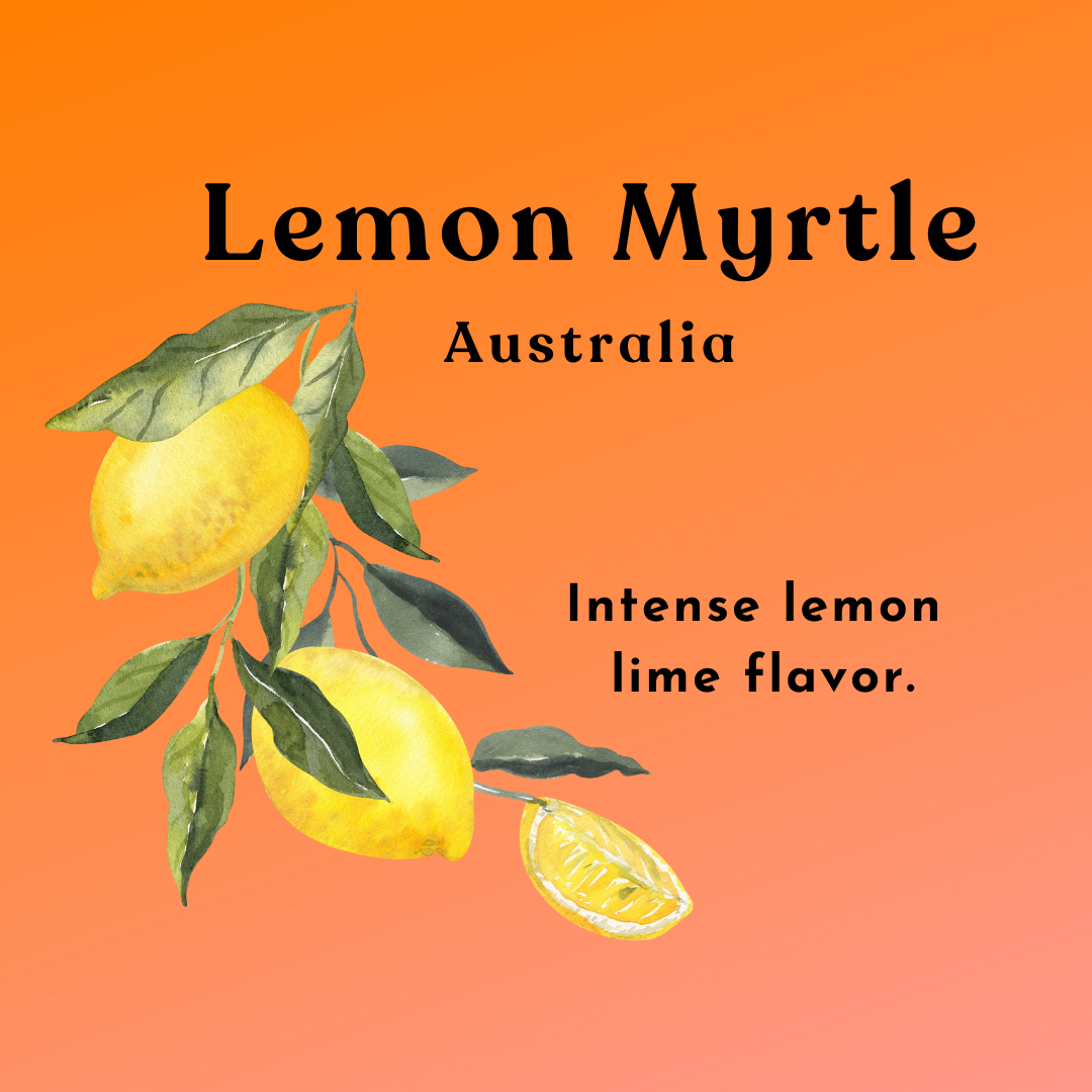 Lemon Myrtle Tea sign